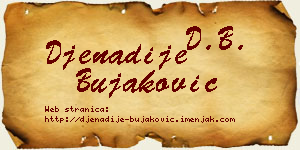 Đenadije Bujaković vizit kartica